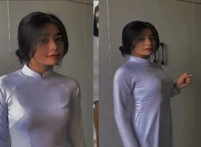 Áo dài mông tròn phê mê mải